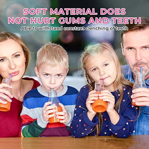  Reusable Silicone Drinking Straws 15 Pack, Heart Shaped Straws With 2pcs CLeaner Brushes For Smoothies Tumblers Cocktail MilkShake, DishWasher Safe