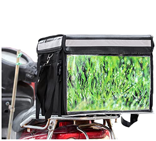  Updated Professional Insulated Food Delivery Bag With Support Frame And Plastic Bottom Plate | Ideal For Uber Eats, Catering,Delivery Drivers, Doordash And More