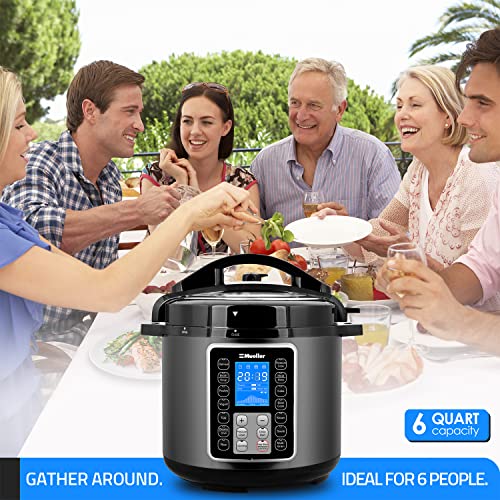  6 Quart Pressure Cooker 10 In 1, Cook 2 Dishes At Once, Tempered Glass Lid Incl, Saute,  Slow Cooker, Rice Cooker, Yogurt Maker And Much More