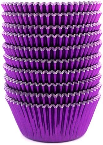  Gold Foil Metallic Cupcake Case Liners Wrappers Baking Muffin Paper Cups 198 Pcs