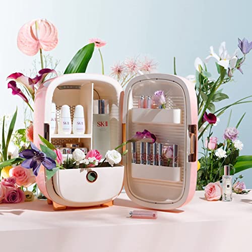  Kincare Fridge 12 Liter, 10°C/50°F + Intelligent Constant Temperature Control Mini Fridge For Makeup Storage, Professional Beauty Fridge For Skin Care