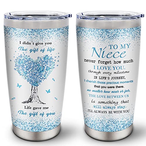  Niece Gifts, Niece Gifts From Auntie, Niece Gifts From Aunt, Gifts For Niece, Birthday Gifts For Niece, Best Niece Ever, Graduation Gift For Niece, To My Niece Stainless Steel Tumbler 20oz