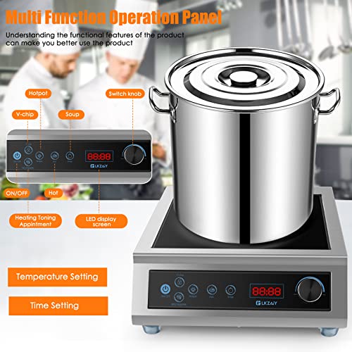  Induction Cooktop, Commercial Electric Stove 3500W 240v Commercial Induction Cooktop Hot Plate For Cooking Portable Electric Stove For Kitchen Home School & Restaurant