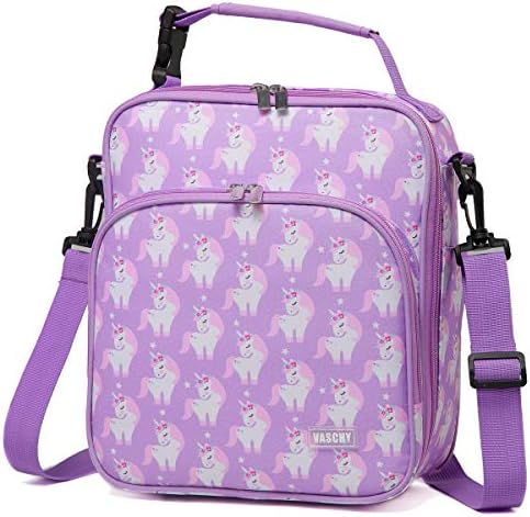  Lunch Boxes Bag For Kids, Insulated Lunchbox Reusable Containers For Boys With Detachable Shoulder Strap For School Blue Dinosaur
