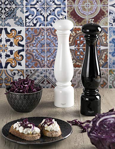  Firenze Salt Mill With Adjustable Grinder, 12.6 Inch, Black