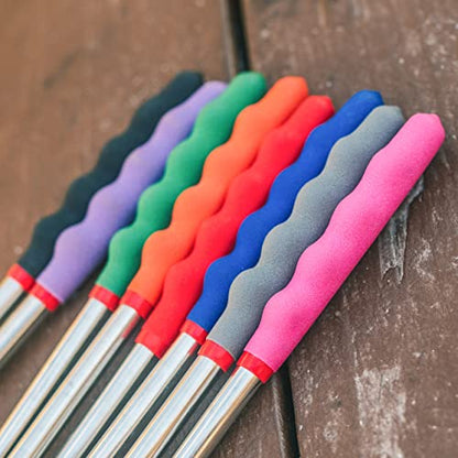  Marshmallow Roasting Sticks 45 Inch 4 Pack Smores Kit - Marshmallows Smores Sticks For Fire Pit Long - Camping Campfire Accessories S'mores Gift Set - Smore Hot Dog Roaster Marshmello Skewers