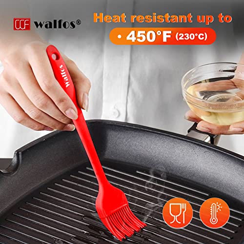  Silicone Pastry Brush, Heat Resistant Basting Brush Set, Perfect For Baking,BBQ Grill,Kitchen Cooking,Strong Steel Core And One-Pieces Design,BPA Free And Dishwasher Safe (5 Pcs)