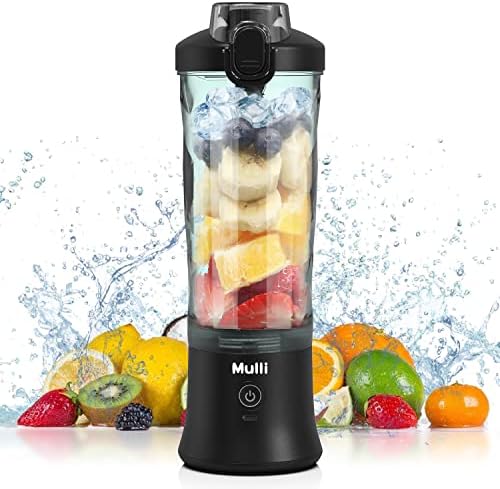  Portable Blender,Personal Blender For Shakes And Smoothies,Rechargeable Mini Mixer, 20 Oz With Travel Lid For Home/Kitchen/Gym