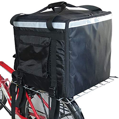  K-140Z: Huge Heat Insulation Food Delivery Backpack, Big Pizza Delivery Bags, 2 Layers, Rigid Frame, Side Loading, 20" L X 20" W X 20" H