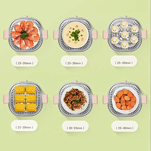  Electric Steamer Multifunctional Large-Capacity Double-Layer Breakfast Artifact Small Transparent Egg Steamer Household
