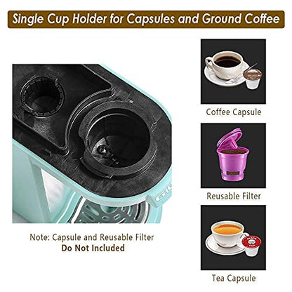  Coffee Maker Single-Serve Coffee Machine For Reusable Filter And Coffee Capsule