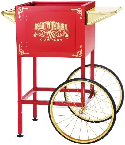  6400 Red Replacement Cart For Larger Roosevelt Style Great Northern Popcorn Machines