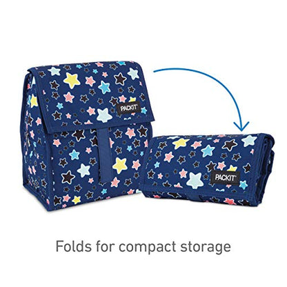  Freezable Lunch Bag With Zip Closure, Bright Stars