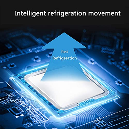  TONPOP Mini Fridge Refrigerator Box Portable Intelligent Control LED Rechargeable Car Dual-use Portable Small Portable Refrigerator ()