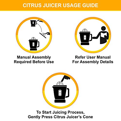 Black & Decker Lack & Decker CJ200 0.5-Litre 30-Watt Citrus Juicer