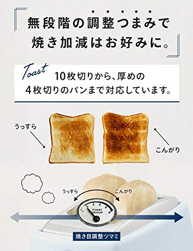 De'Longhi Pop-up Toaster 「ICONA Vintage Collection」CTOV2003J-AZ (Azzurro Blue)【Japan Domestic Genuine Products】