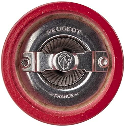 Peugeot Bistro Salt Mill Passion Red 10cm-4in.