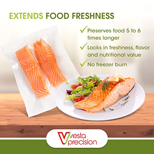  Uum Seal Bags | Clear And Embossed | 11x16 Inch | Gallon | 100 Vacuum Bags Per Pack | Great For Food Storage And Sous Vide