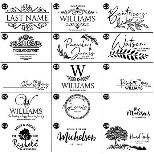  Personalized Cutting Board, 15 Designs - Gifts For Couples, Housewarming Gifts, Wedding Gifts, Engraved Kitchen Sign - Birthday Gifts For Women