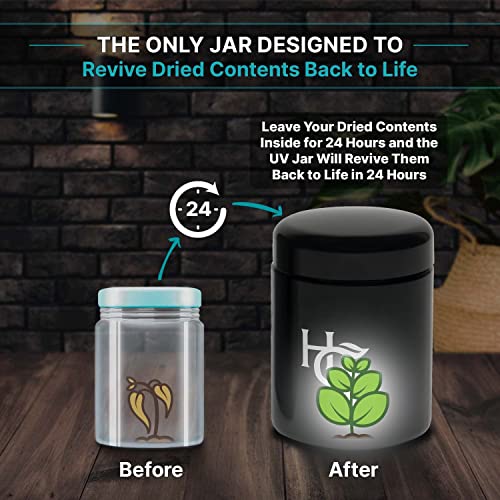  - Half Oz Airtight Jar And Smell Proof Containers (250 Ml) Comes With Humidity Pack To Keep Goods Fresh For Months