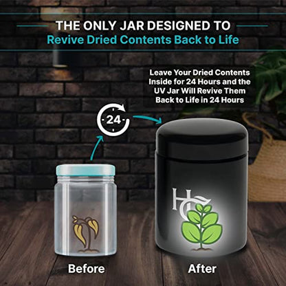  - Half Oz Airtight Jar And Smell Proof Containers (250 Ml) Comes With Humidity Pack To Keep Goods Fresh For Months