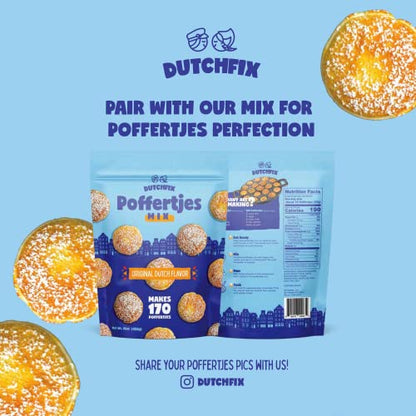  Poffertjes Pan – 15-Hole Cast Iron Poffertjes Pan – Non-Stick Mini Pancake Pan – Mini Biscuit Pan – Cast Iron Mini Muffin Pan