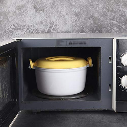  Portable Microwave Oven Rice Cooker Multifunctional Steamer 2000Ml Insulation Lunch Box Steaming Utensils For Microwave