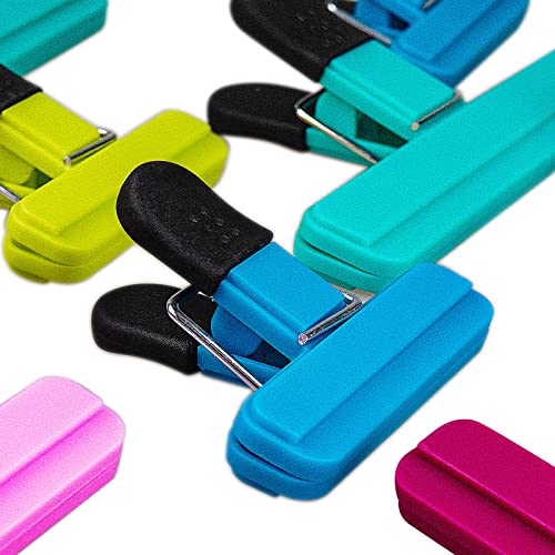  Chip Clips 14PCS Food Bag Clips With Heavy Duty(4 Large &10 Small Size) Seal Grip Assorted Colors