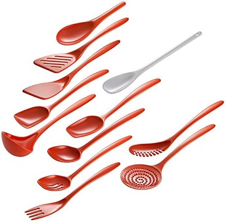  Hutzler 11 Inch Melamine Flat-Front Spoon, Cobalt Blue