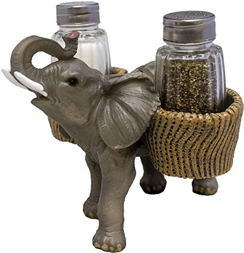  Animal Holder With Salt And Pepper Shaker Set (3 Piece) | Kitchen Décor And Accessories | Salt And Pepper Shakers | Home Décor | Home Decorations… (Rooster)
