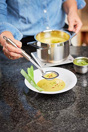 Rösle 10633 Saucenlöffel Sauce Spoon, 27 X 8,5 X 5 Cm, Silver-Coloured/Black