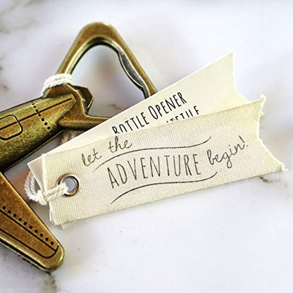  Let The Adventure Begin Bottle Opener, Single, Bronze