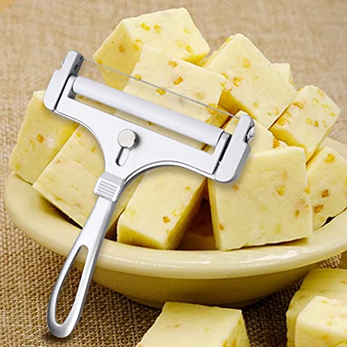  Stainless Steel Wire Cheese Slicer, Adjustable Thickness Cheese Cutter For Soft, Semi-Hard Cheeses Kitchen Cooking Tool