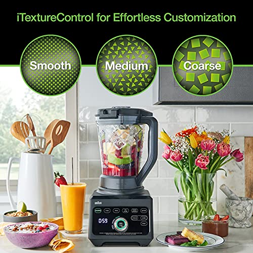 Braun JB9041BK TriForce Power Blender With Smoothie2Go, Black