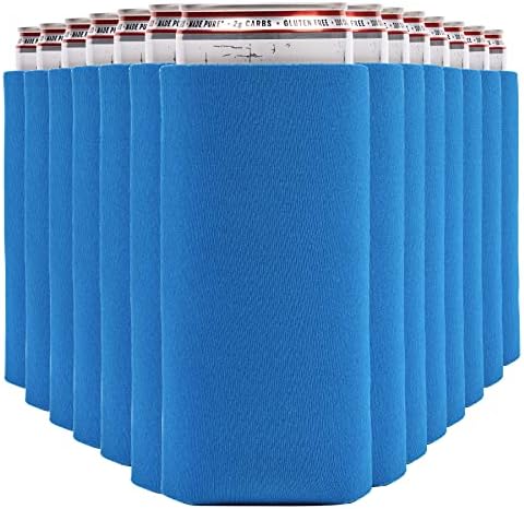  Slim Can Cooler Sleeves (14-Pack) Soft Insulated Slim Can Koolie For White Claw Seltzer & Slim Beer - HTV Blanks For Vinyl Projects - Skinny Can Koolies Bulk - Tall Can Koolie - Coolies For Slim Cans
