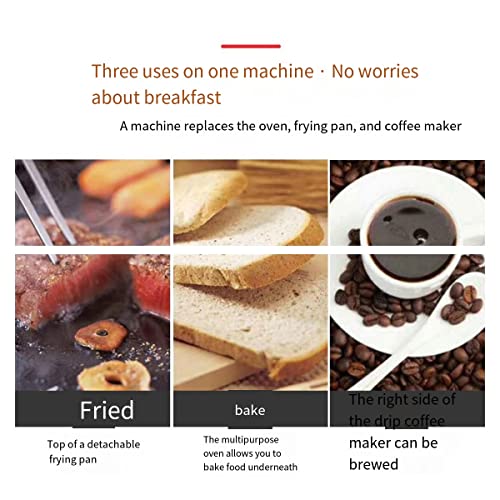  3-in-1 Breakfast Maker Home Electric Oven Bread Maker Multifunctional Toaster Sandwich Maker Measures 17.7 X 7 X 10.2 Inches Weight 141 Oz