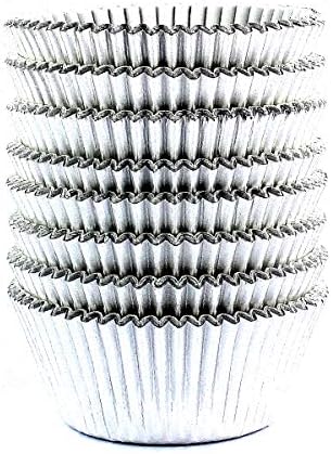  Gold Foil Metallic Cupcake Case Liners Wrappers Baking Muffin Paper Cups 198 Pcs