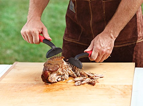  Soft-Grip Meat Shredders, 1 EA, Black