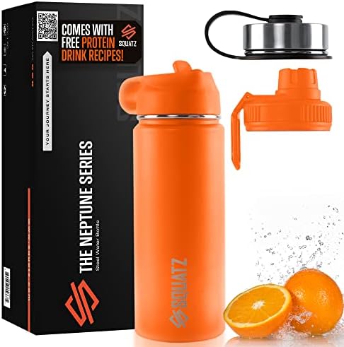  74 Oz Neptune Series Steel Water Bottle, Stainless Double Wall Vacuum Insulated Jug With Handle Strap, Large Capacity Leak Proof Wide Mouth Thermos For Gym, Travel, Hiking, And Camping