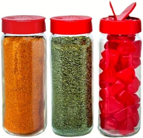  BBQ Rub Spice Shakers - Grill Accessories - Spice Jars 16 Oz For Organic Home Made Rubs, Celtic Sea Salt, Smoked Paprika, Pop Corn Seasoning, Everything Bagel Seasoning And More