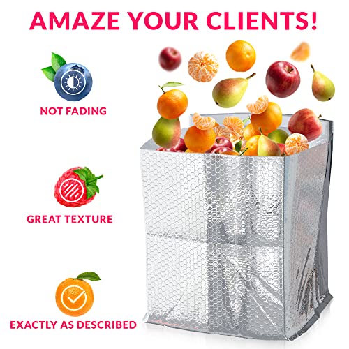  Foil Insulated Box Liners 11 X 8.5 X 5.5 Inch, Pack Of 10 Insulated Shipping Boxes For Frozen Food, Double-Layer Insulated Shipping Containers, Leakproof Cold Shipping Boxes For Frozen Fish, Meat