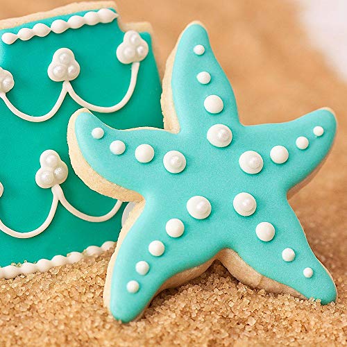  Under The Sea Creatures Cookie Cutter Set - 8 Piece Stainless Steel Cutters Molds Cutters For Making Shark, Mermaid Tail, Seahorse, Starfish, Seashell, Octopus, Clownfish, Seal
