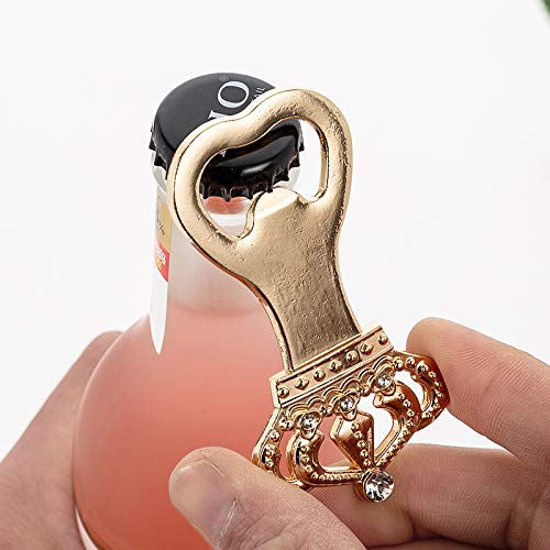 Pack Of 12 Gold Crown Bottle Opener Wedding Favors,Party Favors For Guest Souvenir Gift For Baby Shower Birthday Party Decorations And Supplies By LAYSERI (Gold Crown Style,12 )