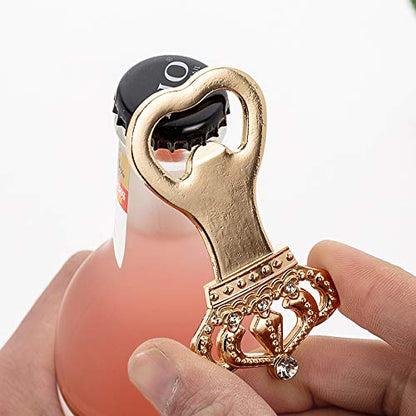  Pack Of 12 Gold Crown Bottle Opener Wedding Favors,Party Favors For Guest Souvenir Gift For Baby Shower Birthday Party Decorations And Supplies By LAYSERI (Gold Crown Style,12 )