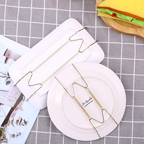  Ifundom Plate Hangers For The Wall, W Type Dish Spring Holder, Invisible Plate Spring Hook Holder Hanging Wire For The Wall Home Decoration, Compatible Decorative Plates, Antique Plates