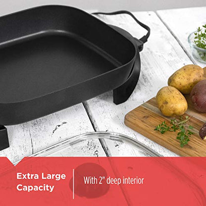 Black & Decker Lack & Decker SK1215BC Family Sized Electric Skillet, Black