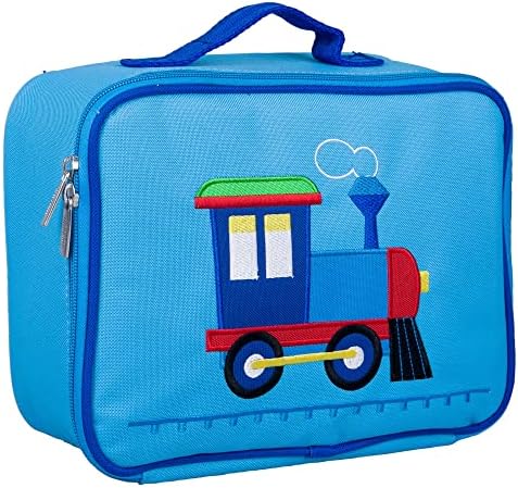  Kids Insulated Embroidered Lunch Box Bag For Boys & Girls, Measures 10 X 7.5 X 4 Inches Lunch Box For Kids, Ideal For Packing Hot Or Cold Snacks For School & Travel (Robot)
