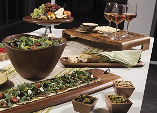  Acacia Wood 16" Lazy Susan Kitchen Turntable