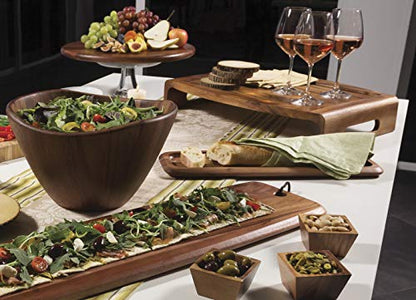  Acacia Wood 16" Lazy Susan Kitchen Turntable