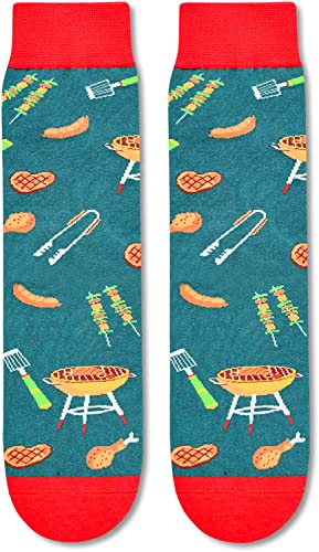  SOCKFUN Men's Poker Dice Math Teeth Bestmen Einstein Golf Crew Gift Socks